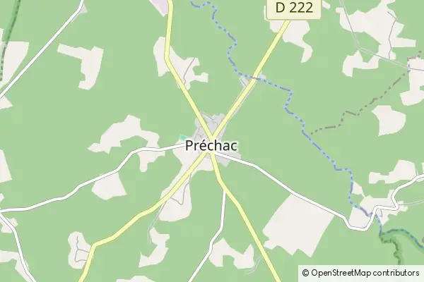 Karte Préchac