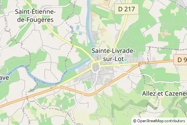 Karte Sainte-Livrade-sur-Lot
