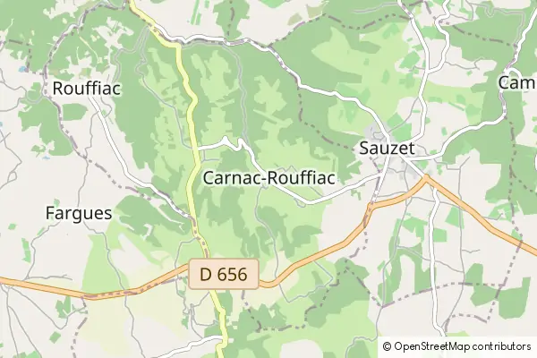 Karte Carnac-Rouffiac