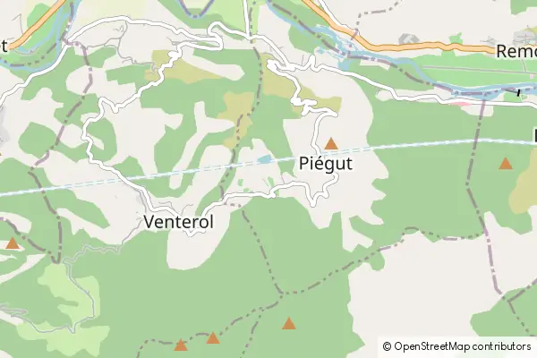 Karte Piégut