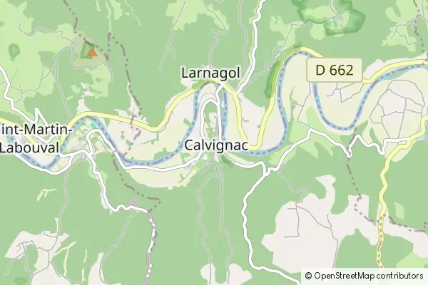 Karte Calvignac