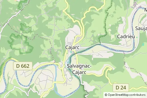 Karte Cajarc