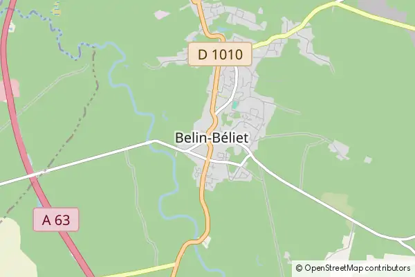 Karte Belin-Béliet