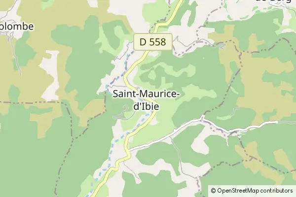 Karte Saint-Maurice-d'Ibie