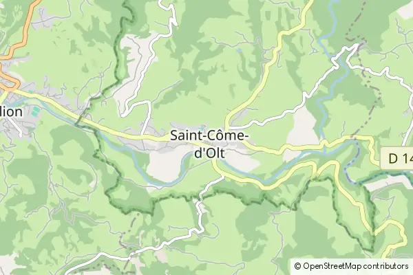 Karte Saint-Côme-d'Olt