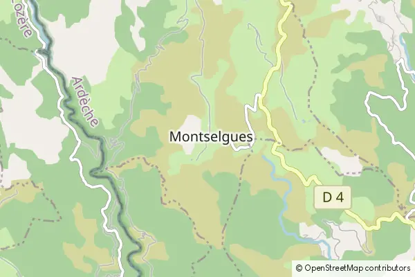 Karte Montselgues