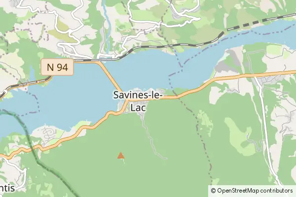 Karte Savines-le-Lac