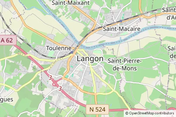 Karte Langon