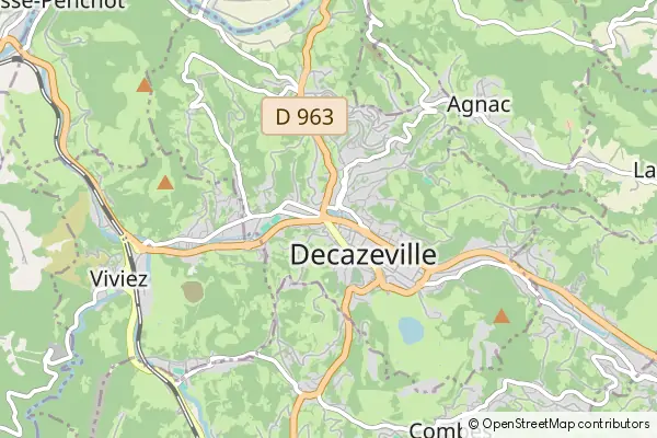 Karte Decazeville