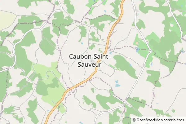 Karte Caubon-Saint-Sauveur