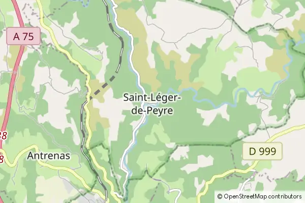 Karte Saint-Léger-de-Peyre