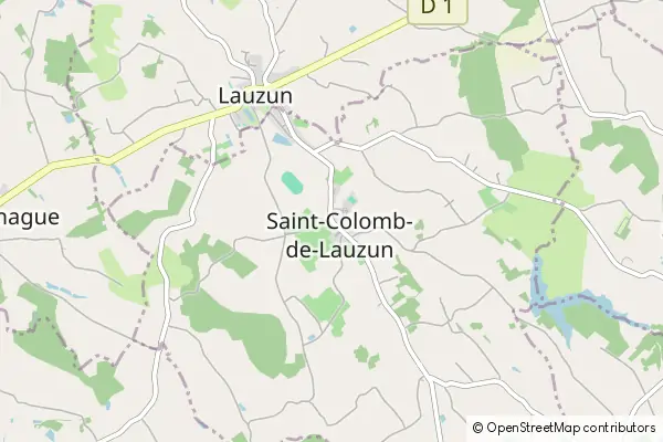 Karte Saint Colomb de Lauzun