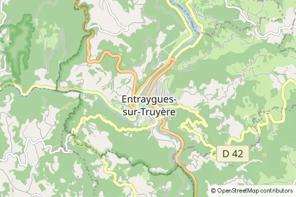 Karte Entraygues-sur-Truyère