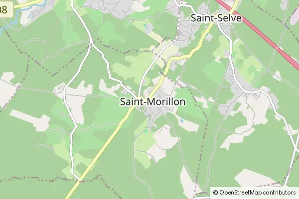 Karte Saint-Morillon