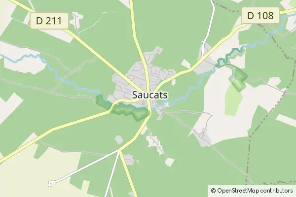 Karte Saucats