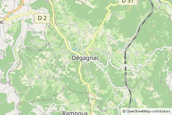 Karte Dégagnac