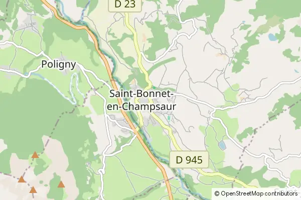 Karte Saint-Bonnet en Champsaur