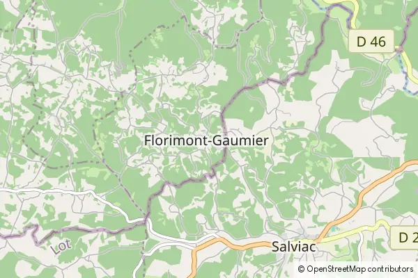 Karte Florimont-Gaumier