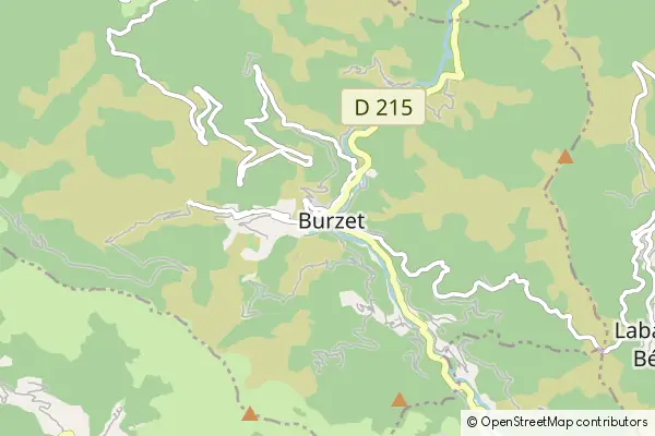 Karte Burzet