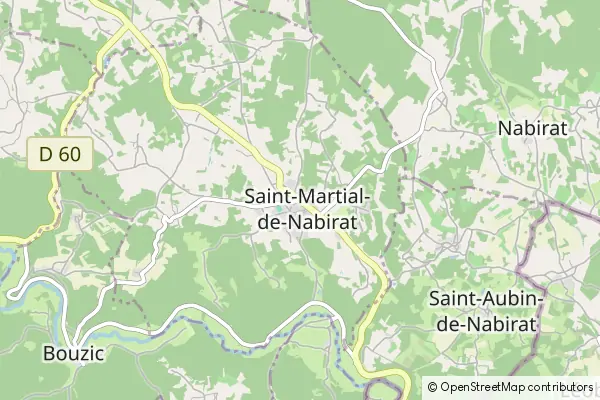 Karte Saint-Martial-de-Nabirat