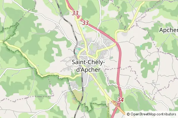 Karte Saint-Chély-d'Apcher