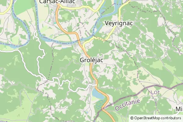 Karte Groléjac