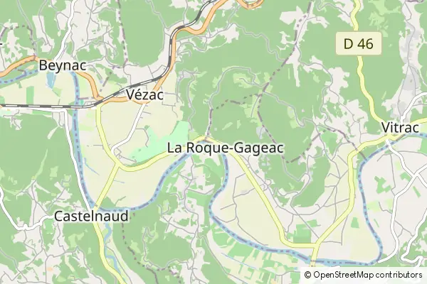 Karte La Roque-Gageac