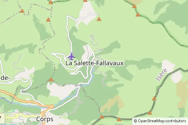 Karte La Salette-Fallavaux