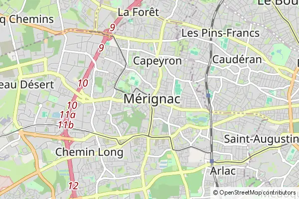 Karte Mérignac