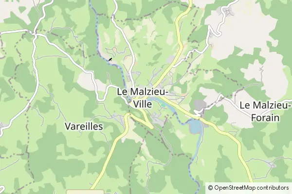 Karte Le Malzieu-Ville