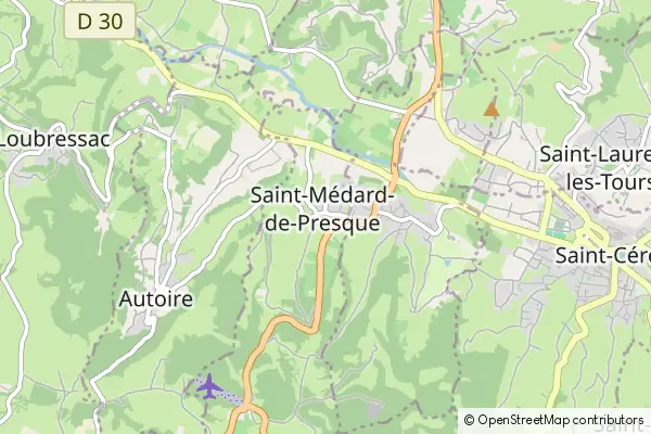 Karte Saint-Médard-de-Presque