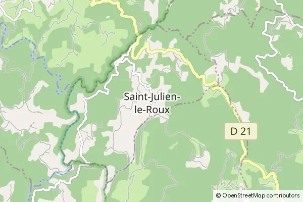 Karte Saint-Julien-le-Roux