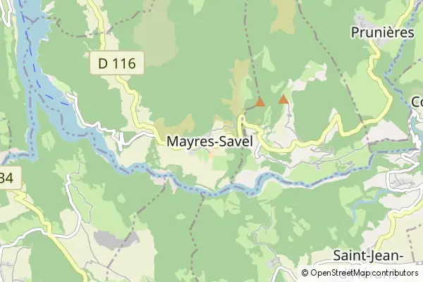 Karte Mayres-Savel