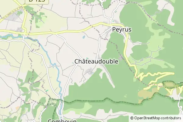 Karte Châteaudouble