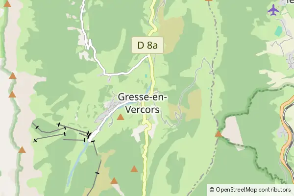 Karte Gresse-en-Vercors