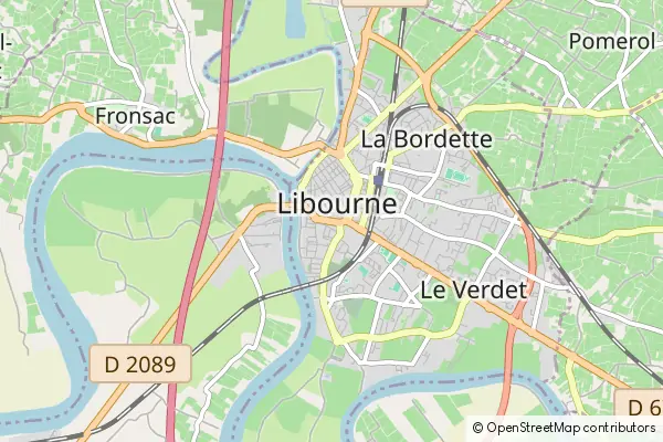 Karte Libourne