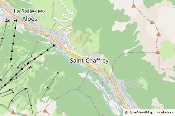 Karte Saint-Chaffrey