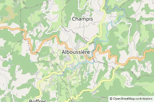 Karte Alboussière