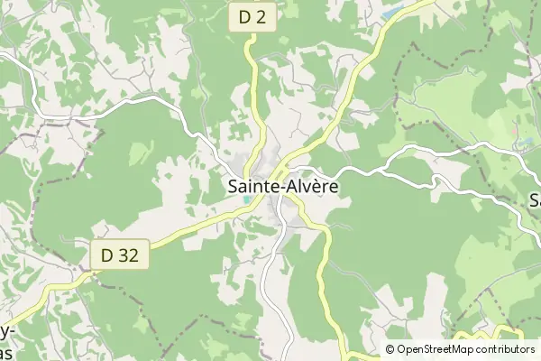 Karte Sainte-Alvère