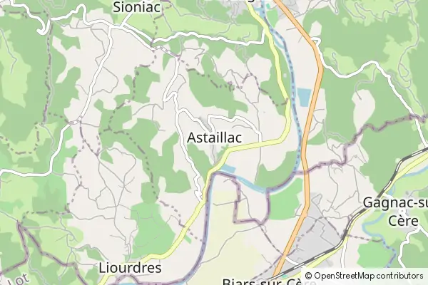 Karte Astaillac