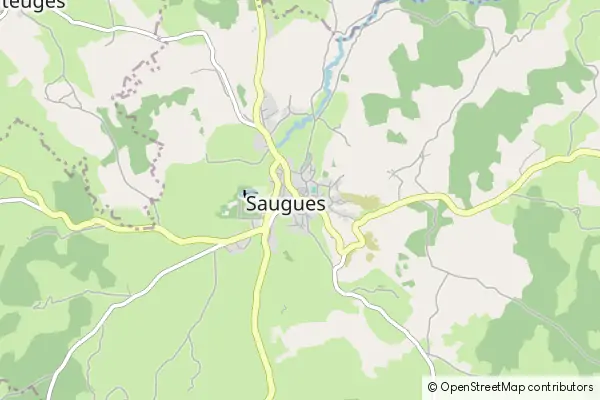 Karte Saugues