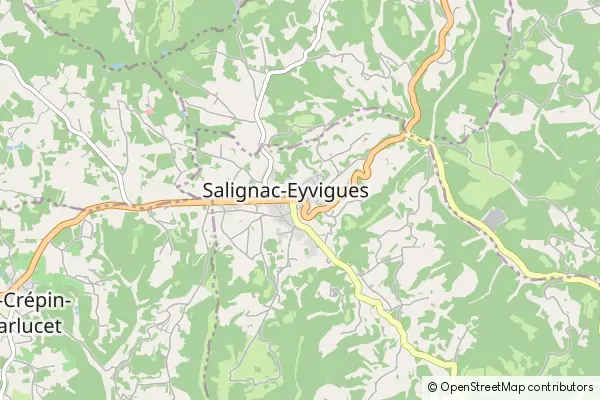 Karte Salignac-Eyvigues