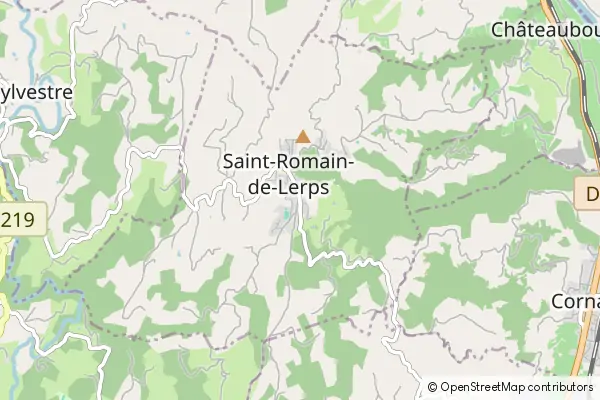 Karte Saint-Romain-de-Lerps