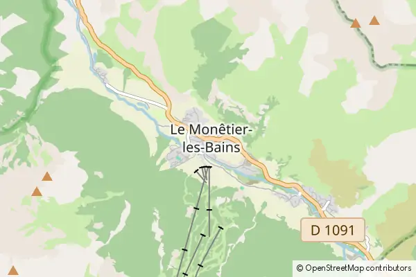 Karte Le Monêtier-les-Bains