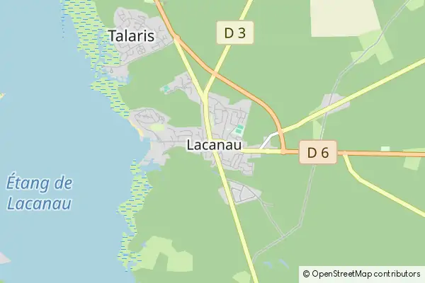 Karte: Lacanau • © OpenStreetMap contributors Karte Lacanau