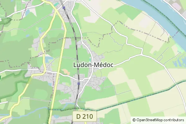 Karte Ludon-Médoc