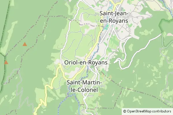 Karte Oriol-en-Royans