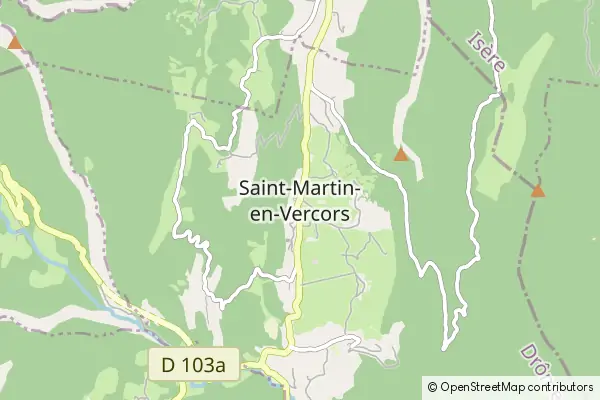 Karte Saint-Martin-en-Vercors