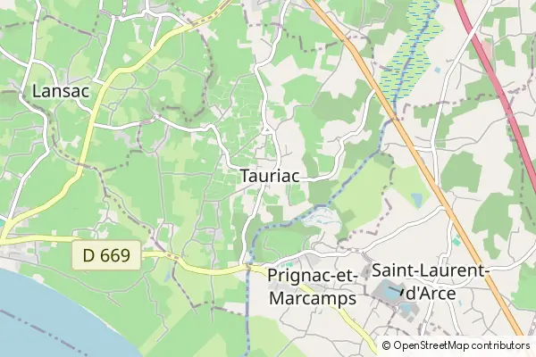 Karte Tauriac