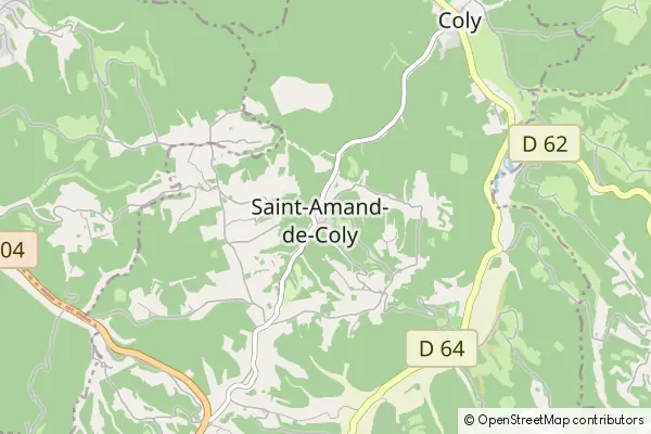 Karte Saint-Amand-de-Coly